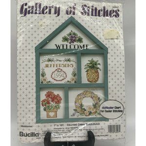 Bucilla Hutch Welcome Counted Cross Stitch Kit